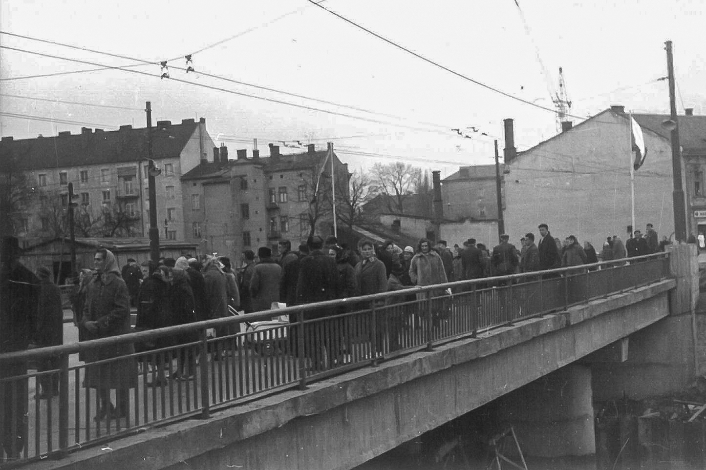 Slavnostní otevření nového mostu na Ratibořské ulici.