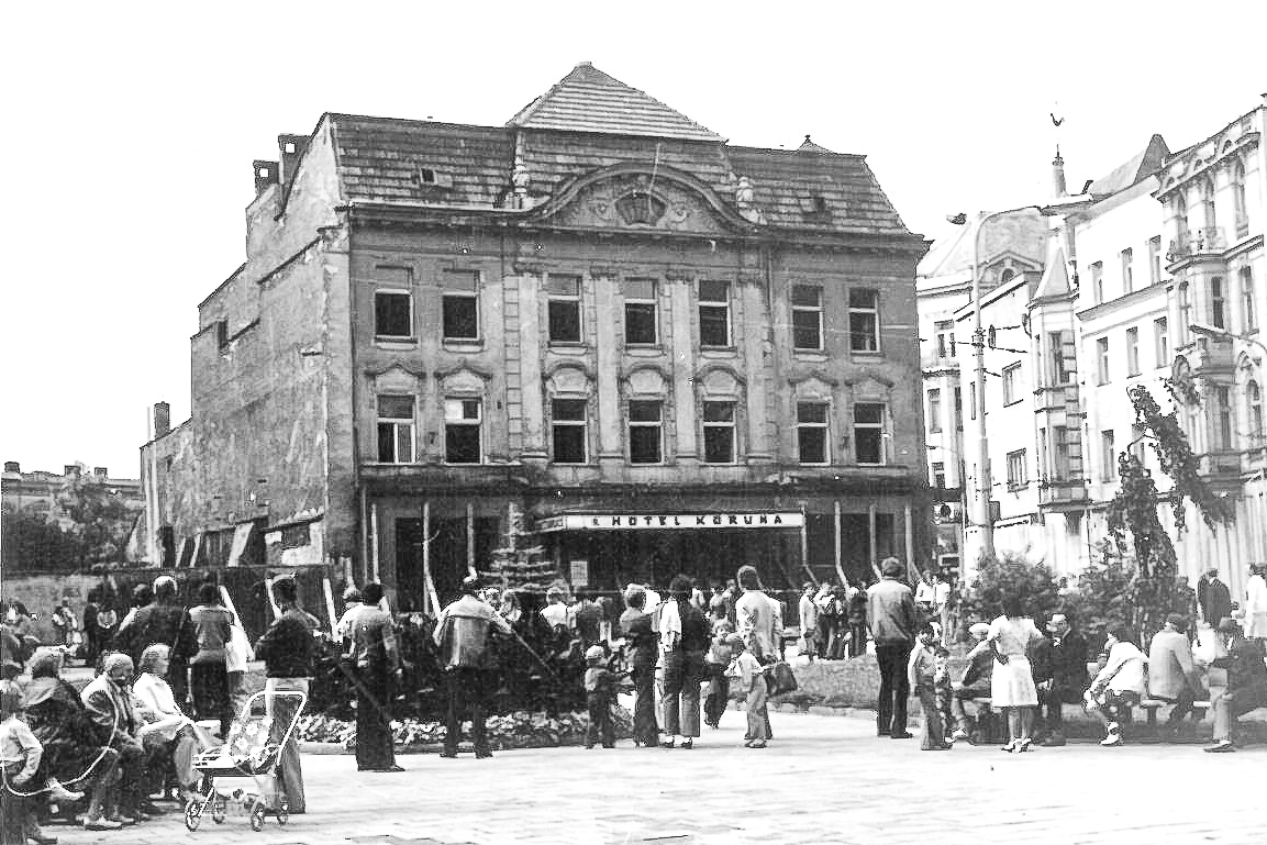 Hotel Koruna před demolicí